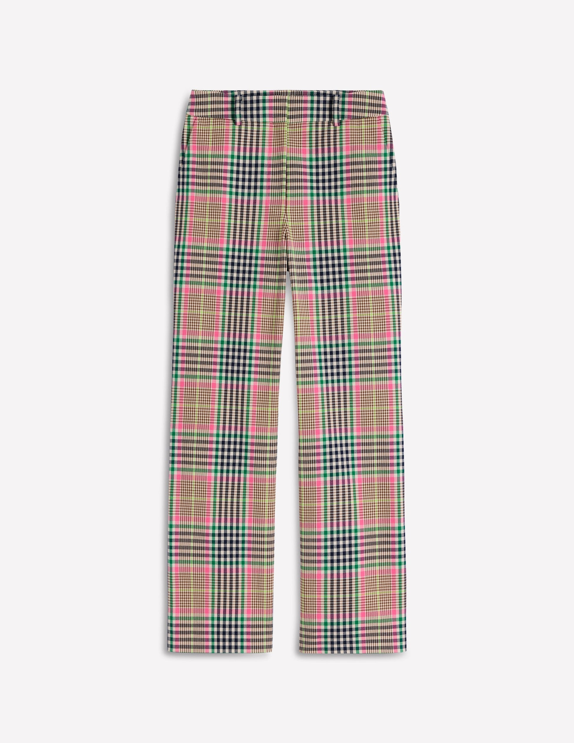 Canonbury Tailored Trousers-Brown,Rose Pink and Navy Check-6