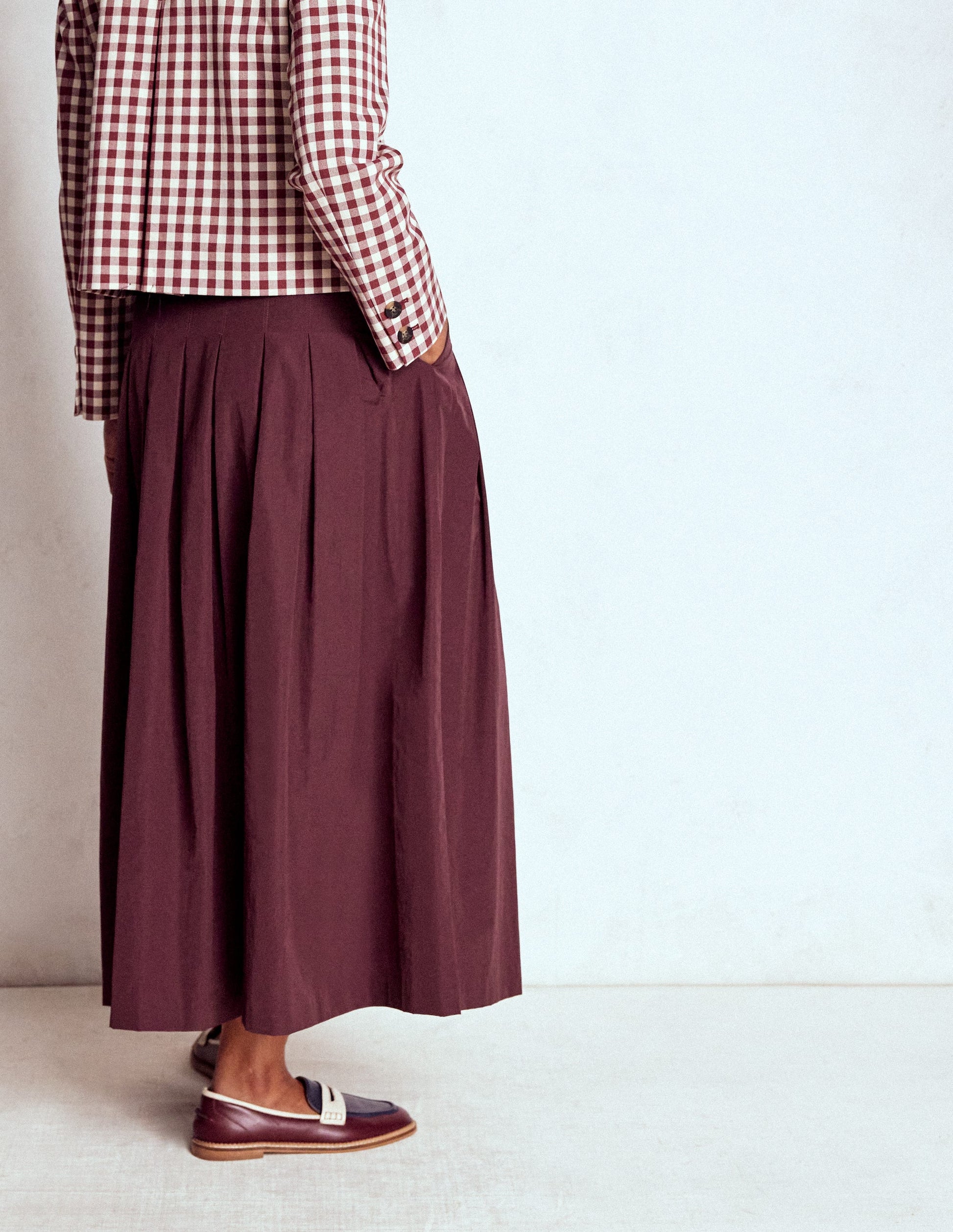 Valentina Taffeta Midi Skirt-Deep Wisteria-3