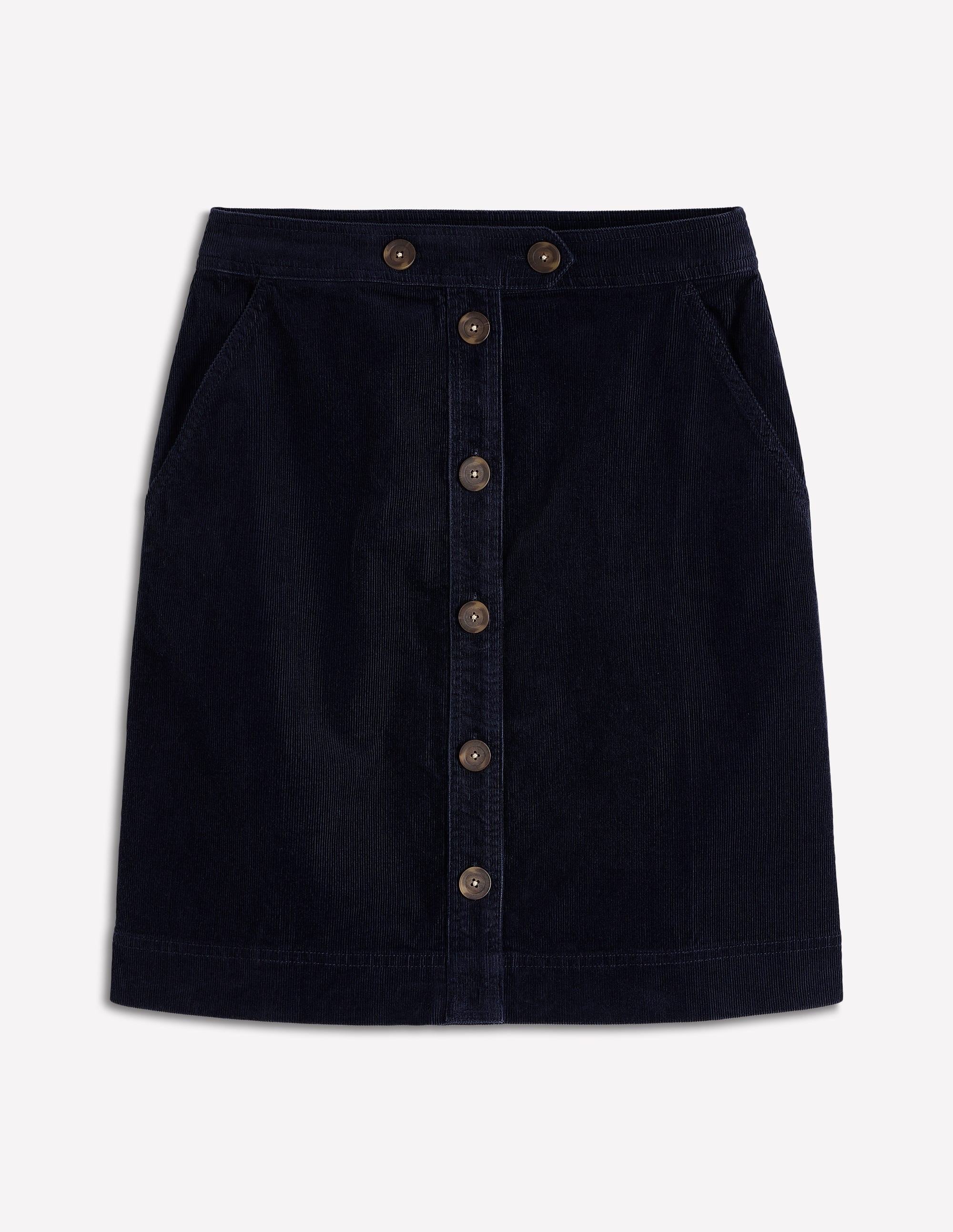 Cecelia Cord Skirt-Navy - Image 6