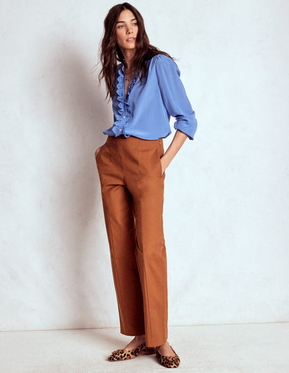 Smart 7/8 Trousers-Russet-1