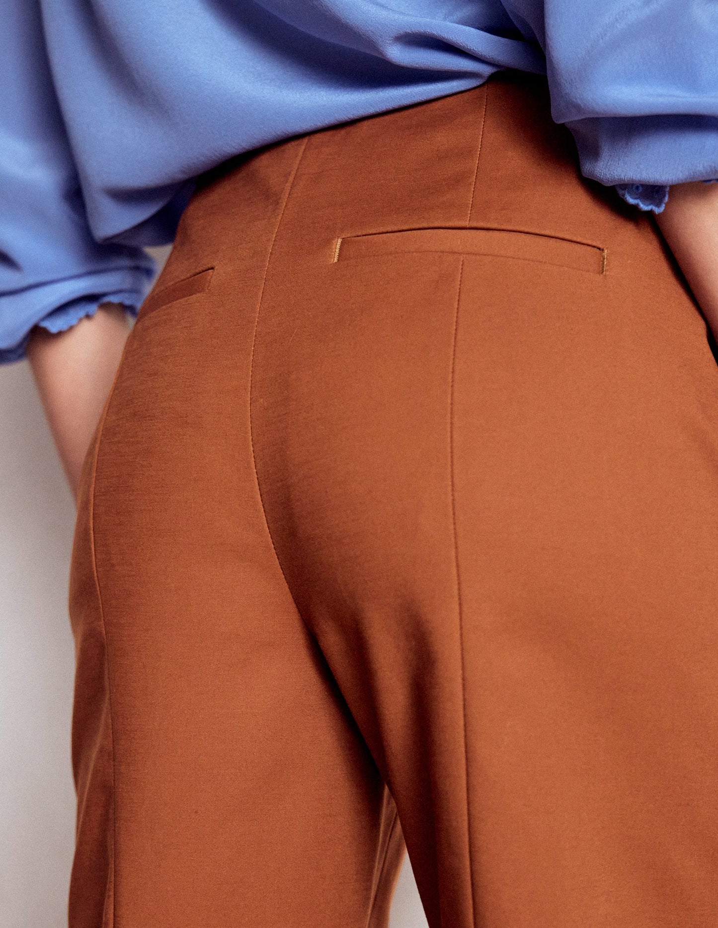 Smart 7/8 Trousers-Russet
