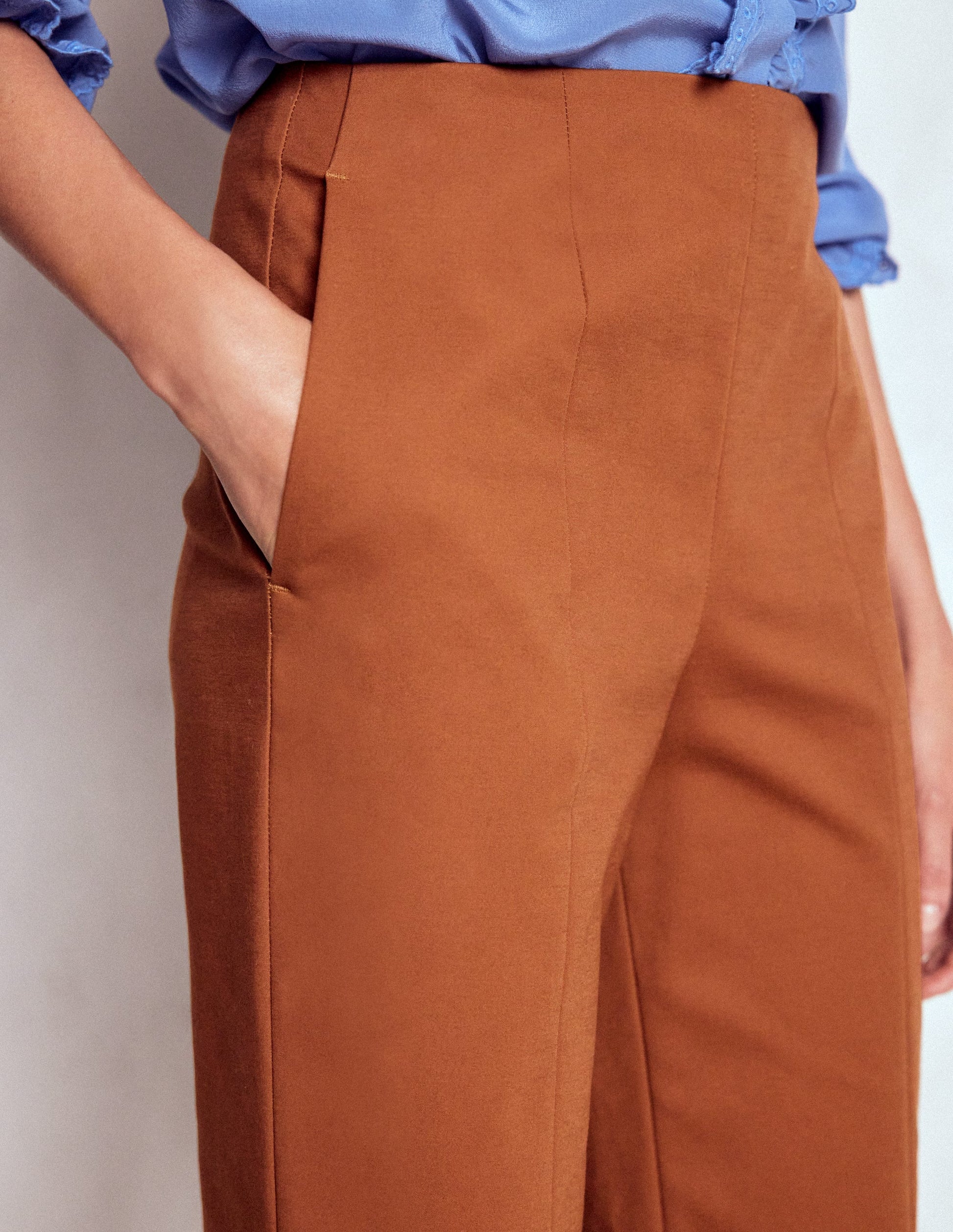 Smart 7/8 Trousers-Russet-3