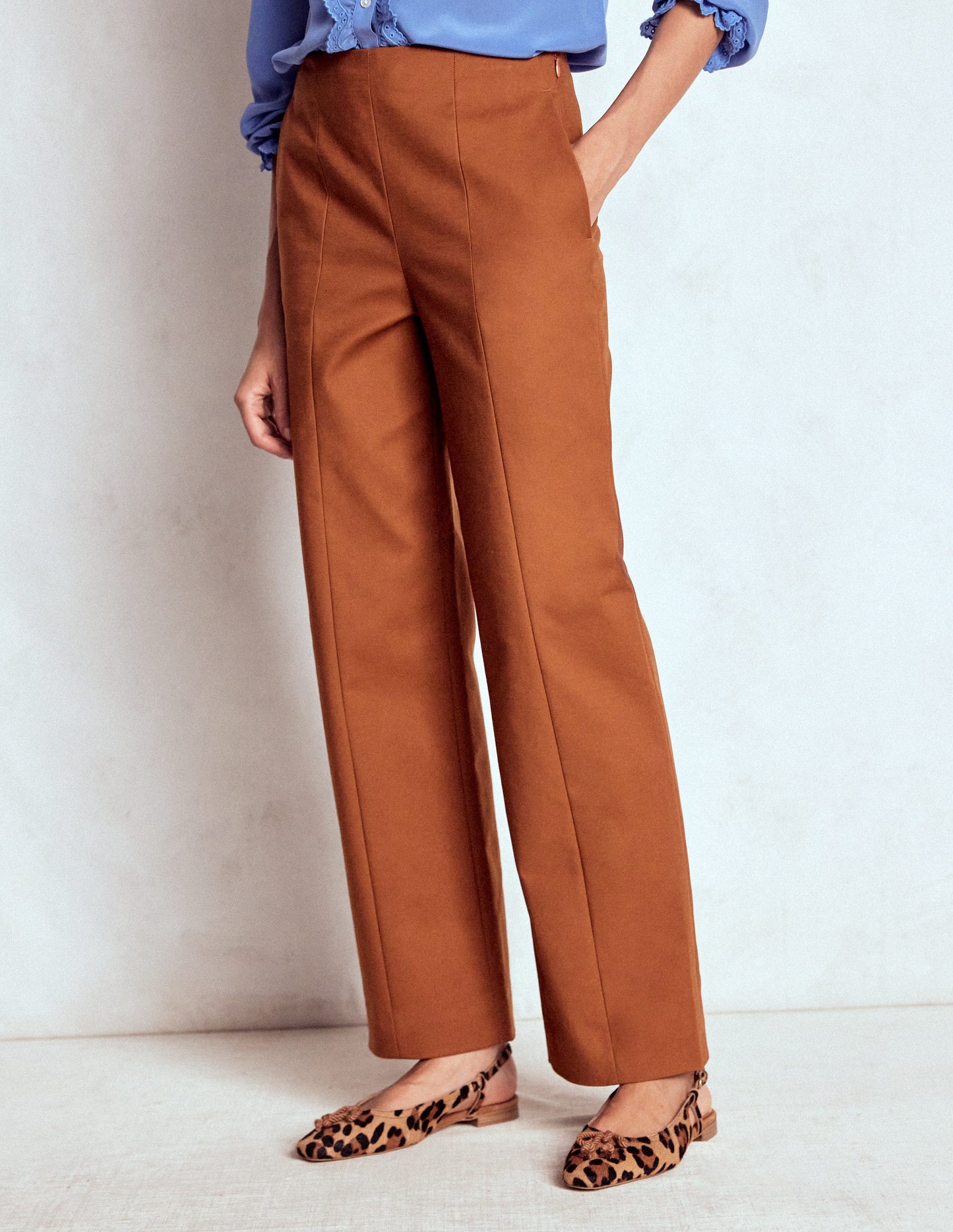 Smart 7/8 Trousers-Russet