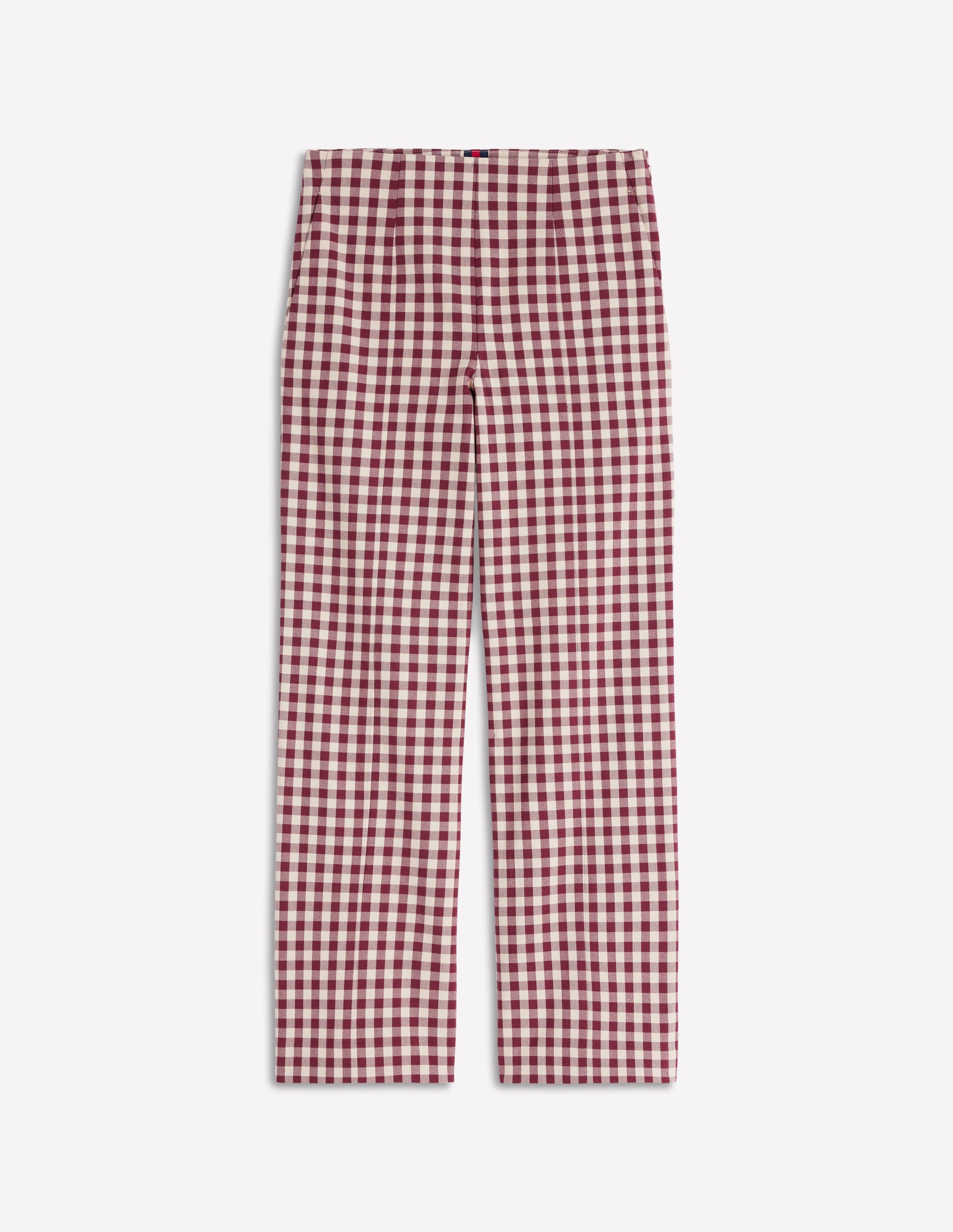 Smart 7/8 Trousers-Chestnut Gingham-6