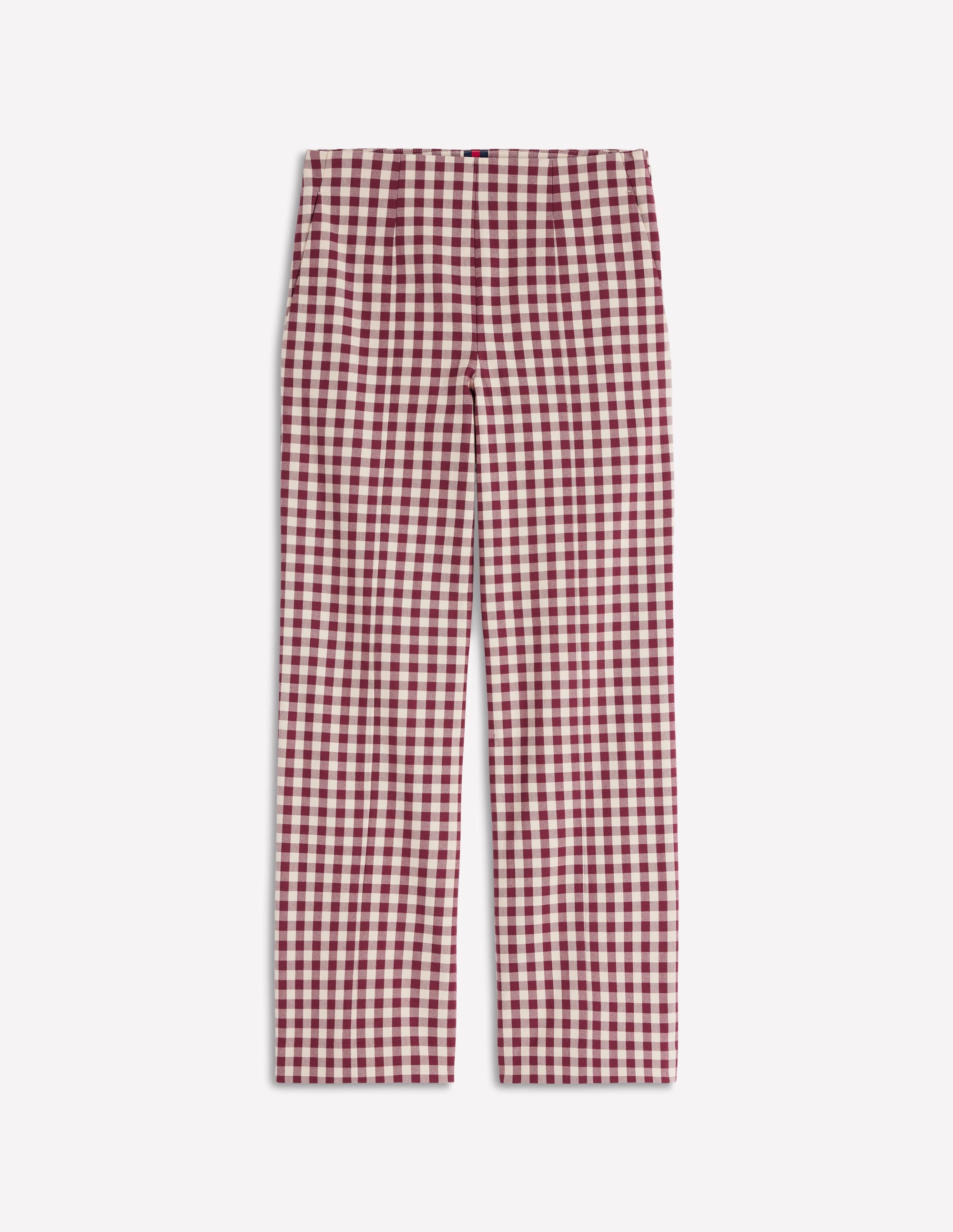 Smart 7/8 Trousers-Chestnut Gingham - Image 6