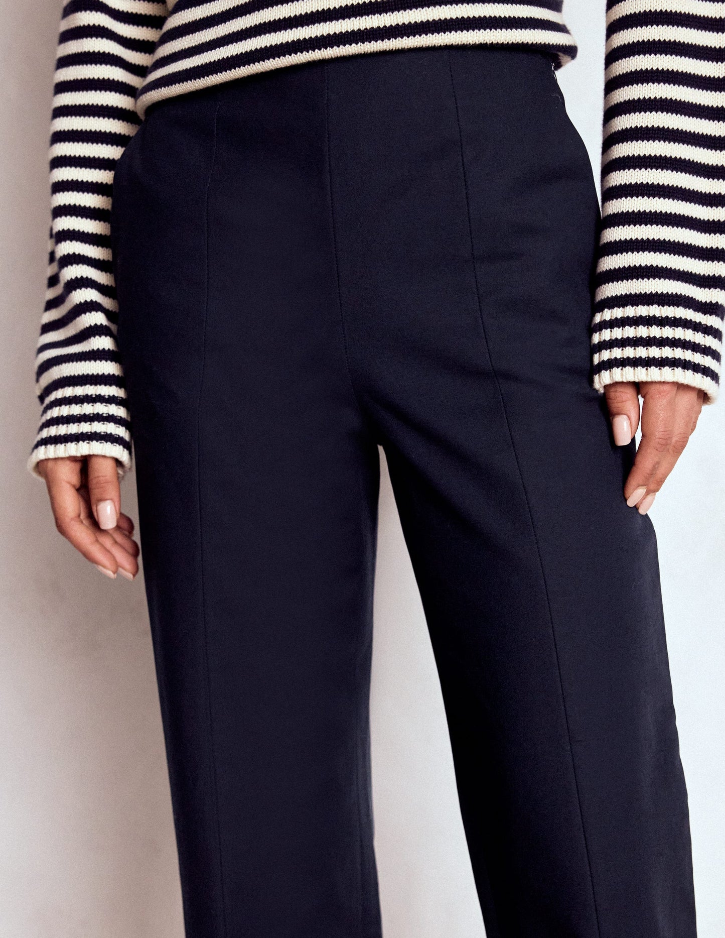 Smart 7/8 Trousers-Navy
