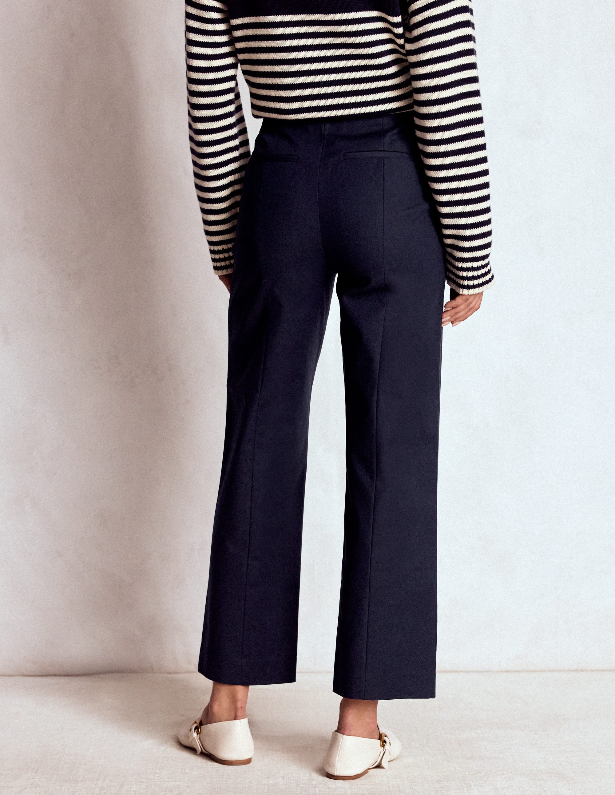 Smart 7/8 Trousers-Navy - Image 3