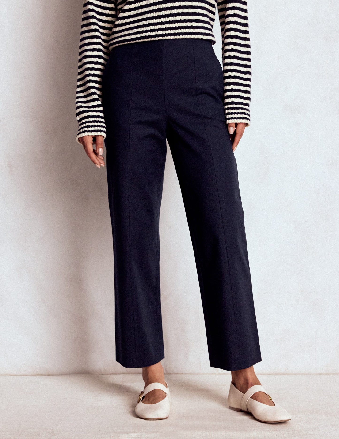 Smart 7/8 Trousers-Navy