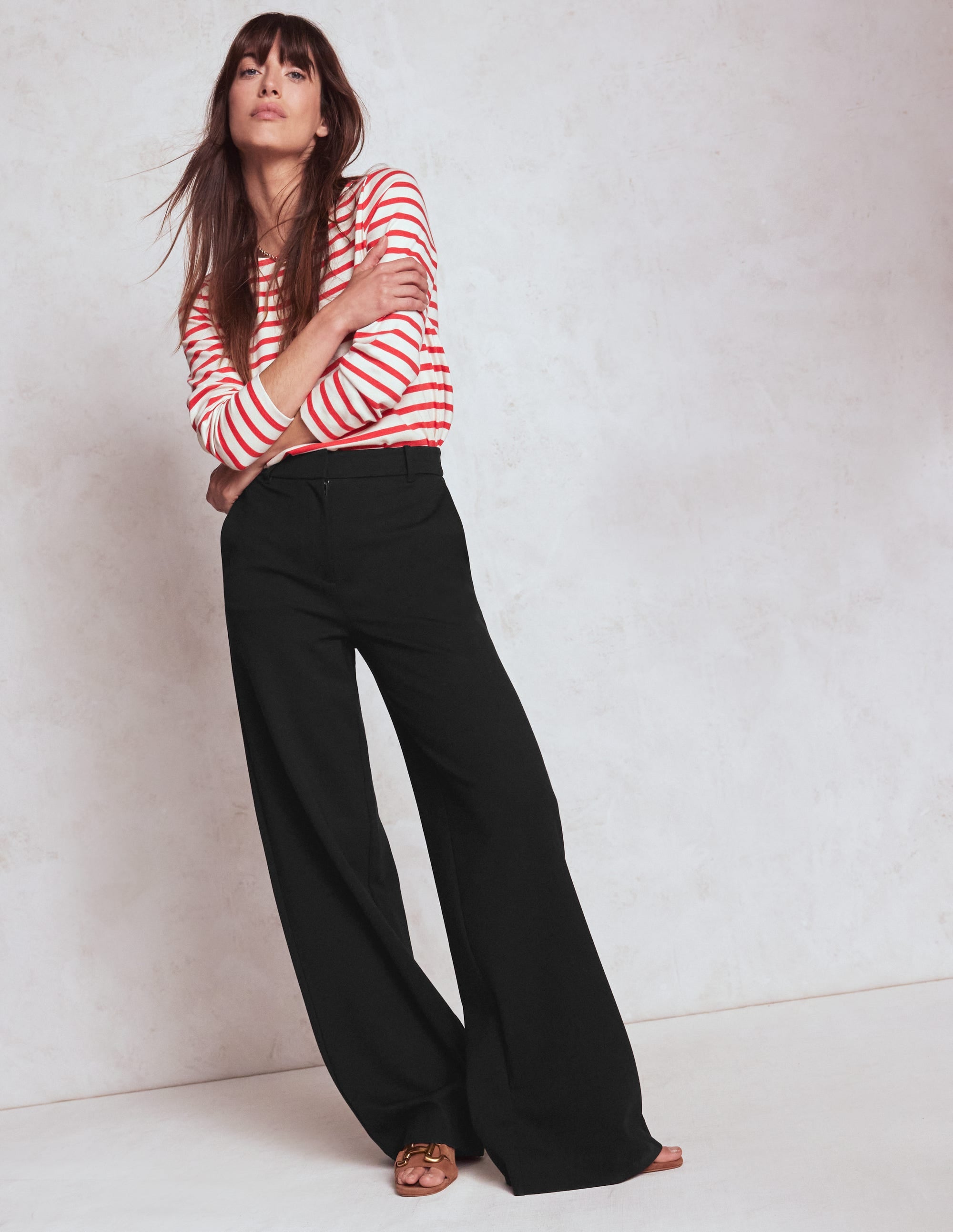 Belgravia Ponte Trousers-Black - Image 1