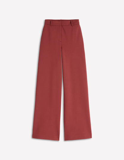 Belgravia Ponte Trousers-Chestnut-4