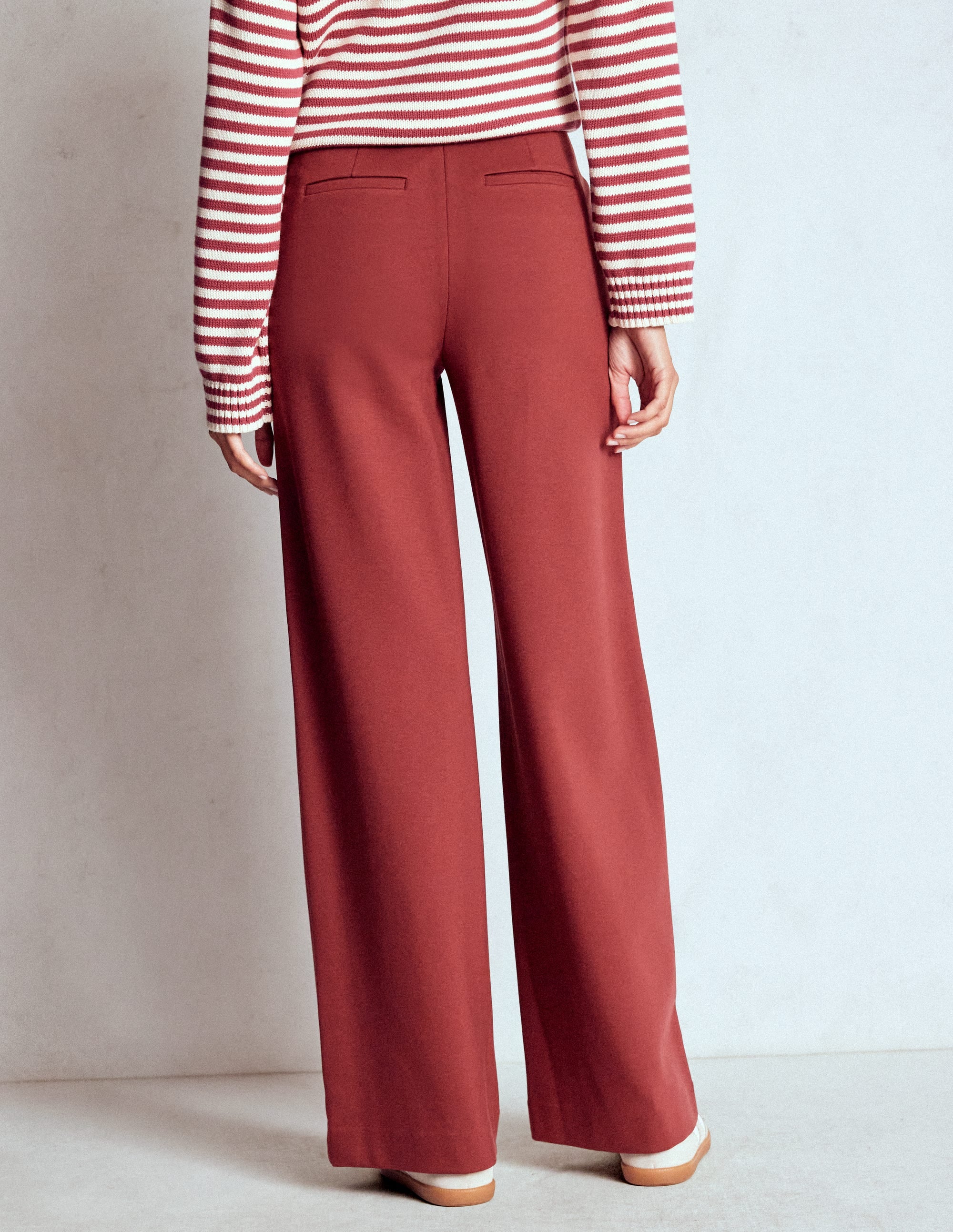 Belgravia Ponte Trousers-Chestnut - Image 2