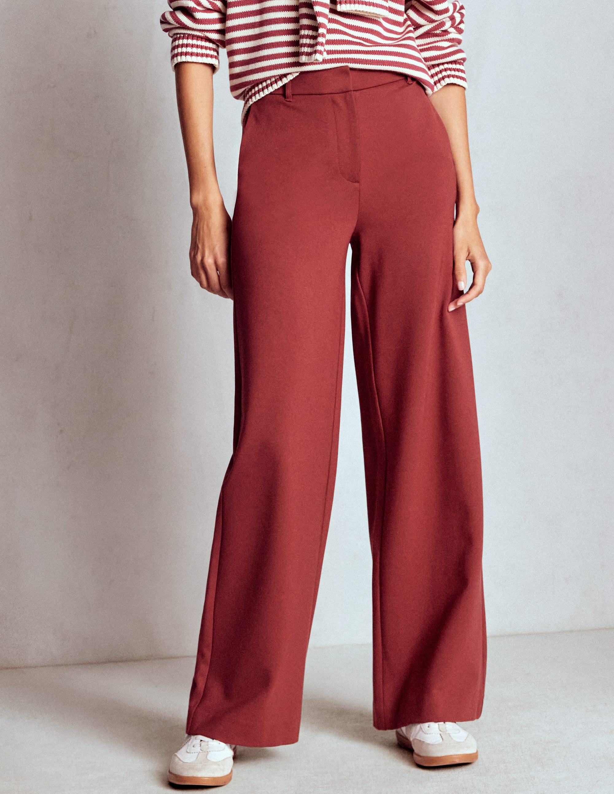 Belgravia Ponte Trousers-Chestnut - Image 3