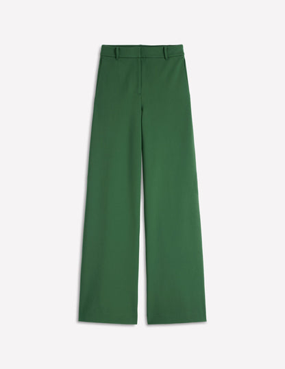 Belgravia Ponte Trousers-Hunter Green-5