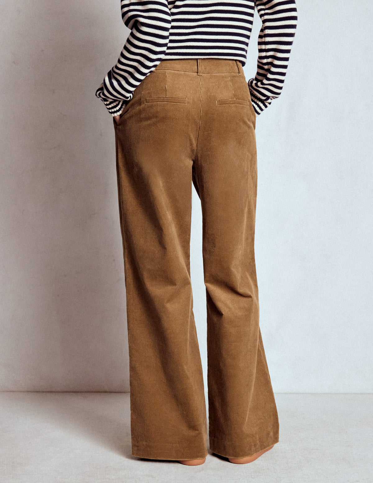 Kensington Cord Trousers-Latte - Image 3