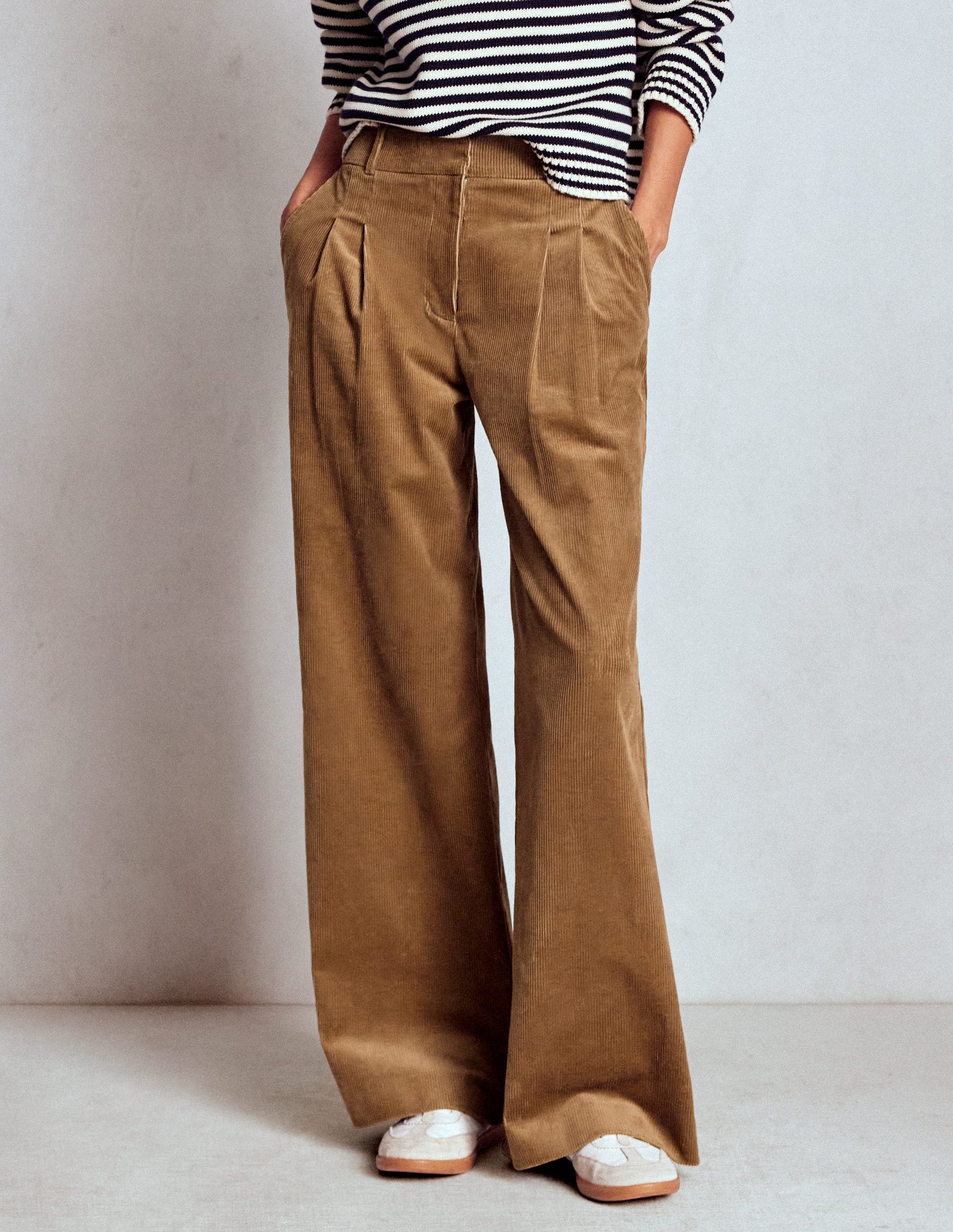 Kensington Cord Trousers-Latte-4