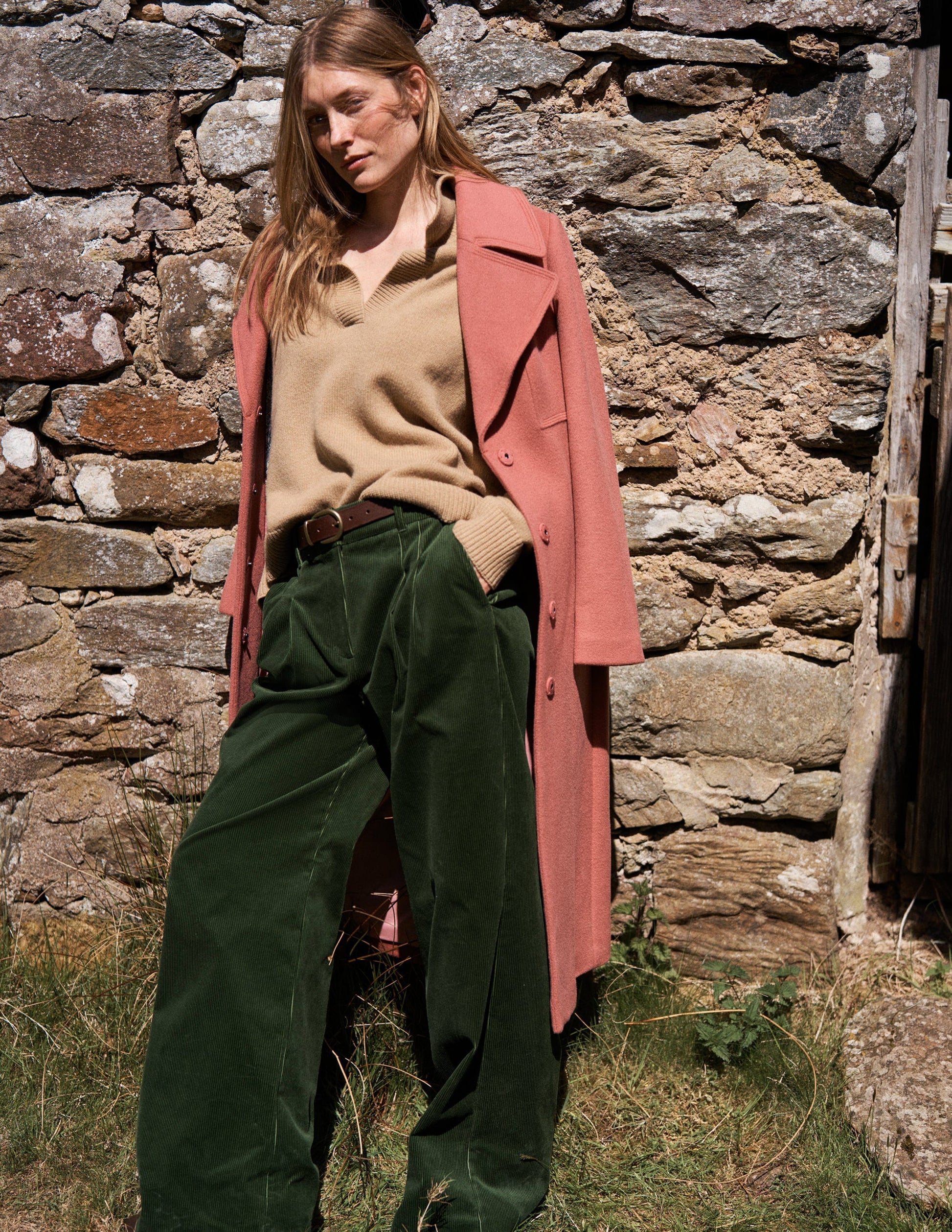 Kensington Cord Trousers-Green Fir-6