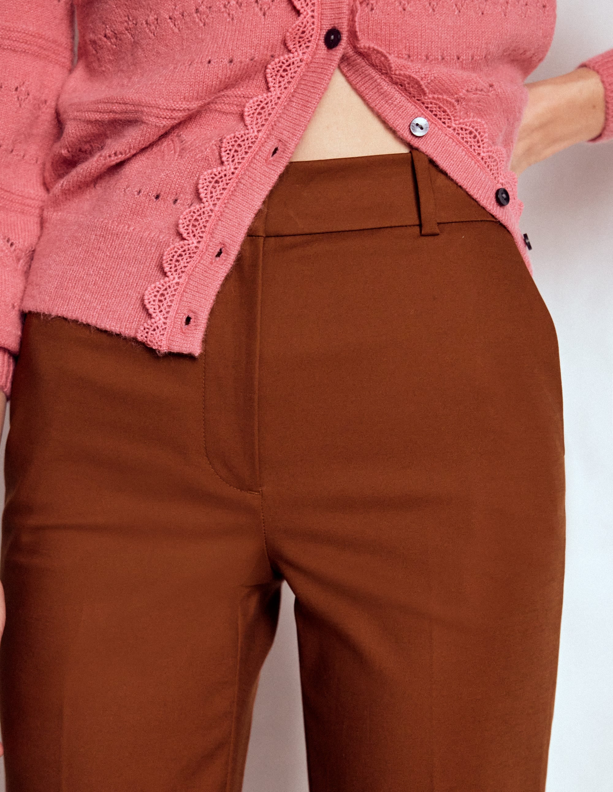 Canonbury Cotton Trousers-Russet - Image 2