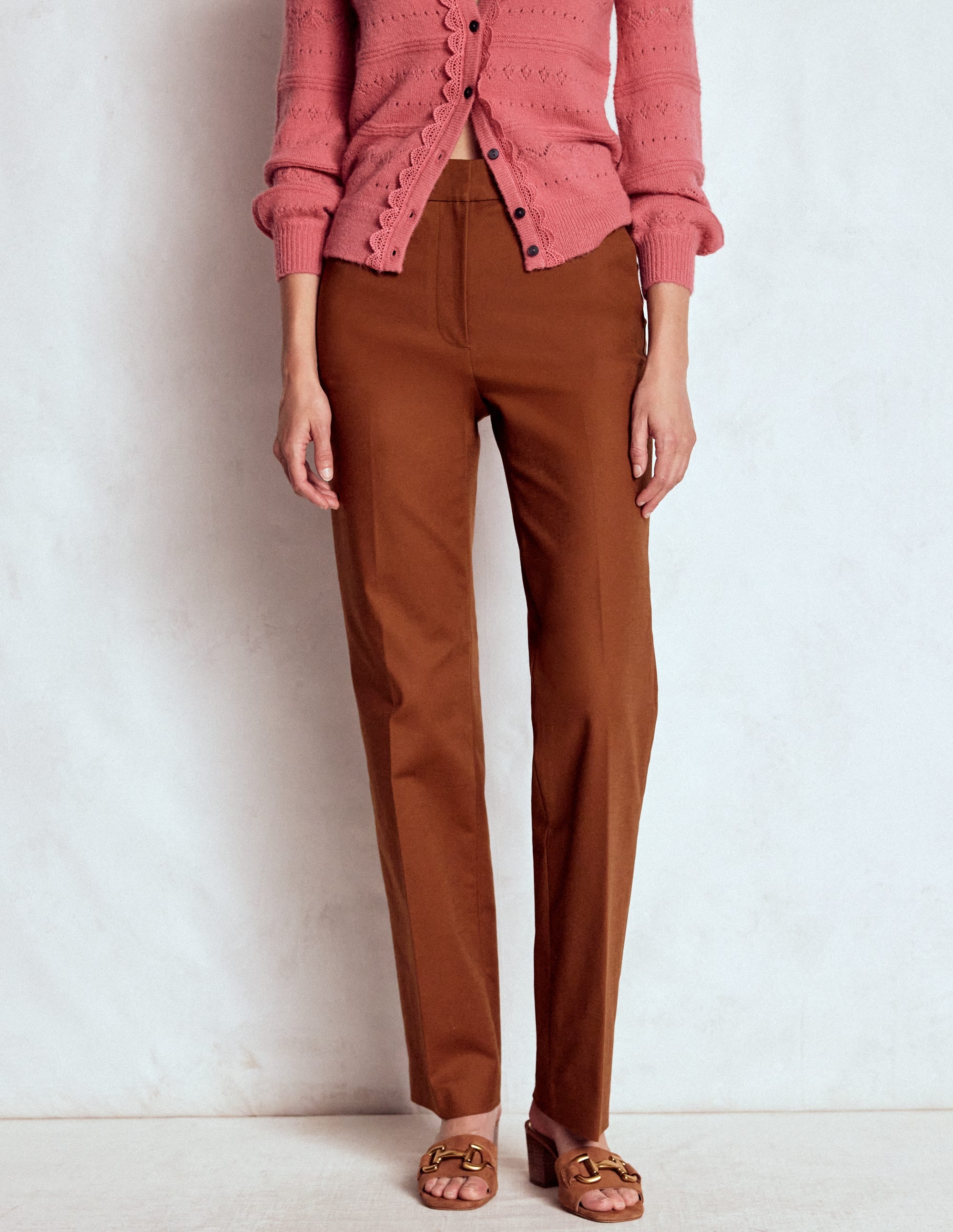 Canonbury Cotton Trousers-Russet - Image 4