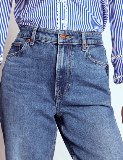 Mid Rise Straight Leg Jeans-Mid Vintage-6