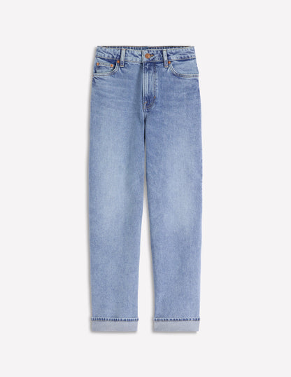 Mid Rise Straight Leg Jeans-Light Vintage-6