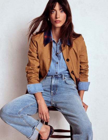 Mid Rise Straight Leg Jeans-Light Vintage-2