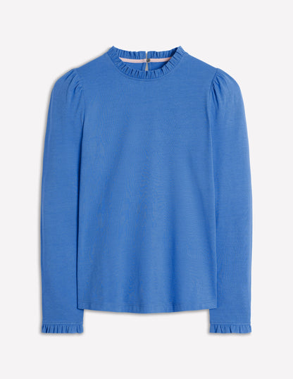 Supersoft Frill Detail Top-Meadow Spring-4