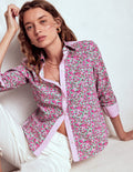 Sienna Cotton Shirt-Pop Pansy, Apple Blossom