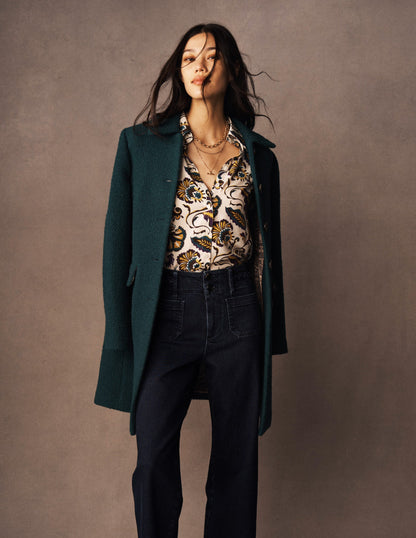 Sienna Silk Shirt-Multi, Ornate Meadow-5