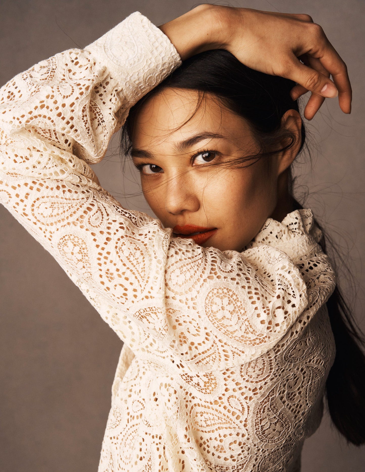 Sasha Lace Top-Ivory