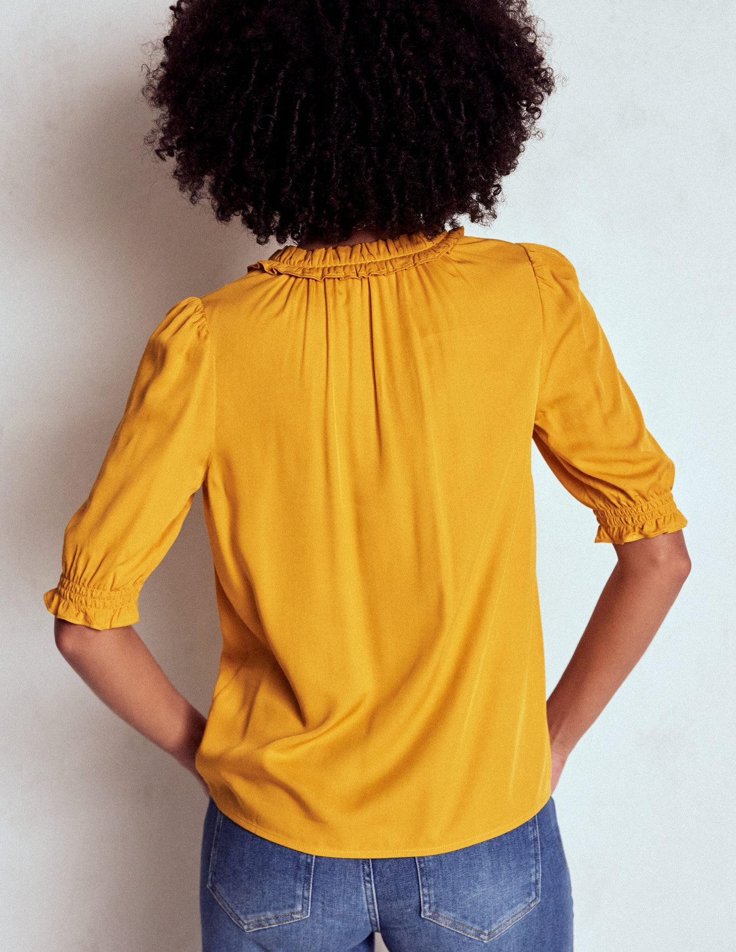 Ria Short Sleeve Top-Golden Rye