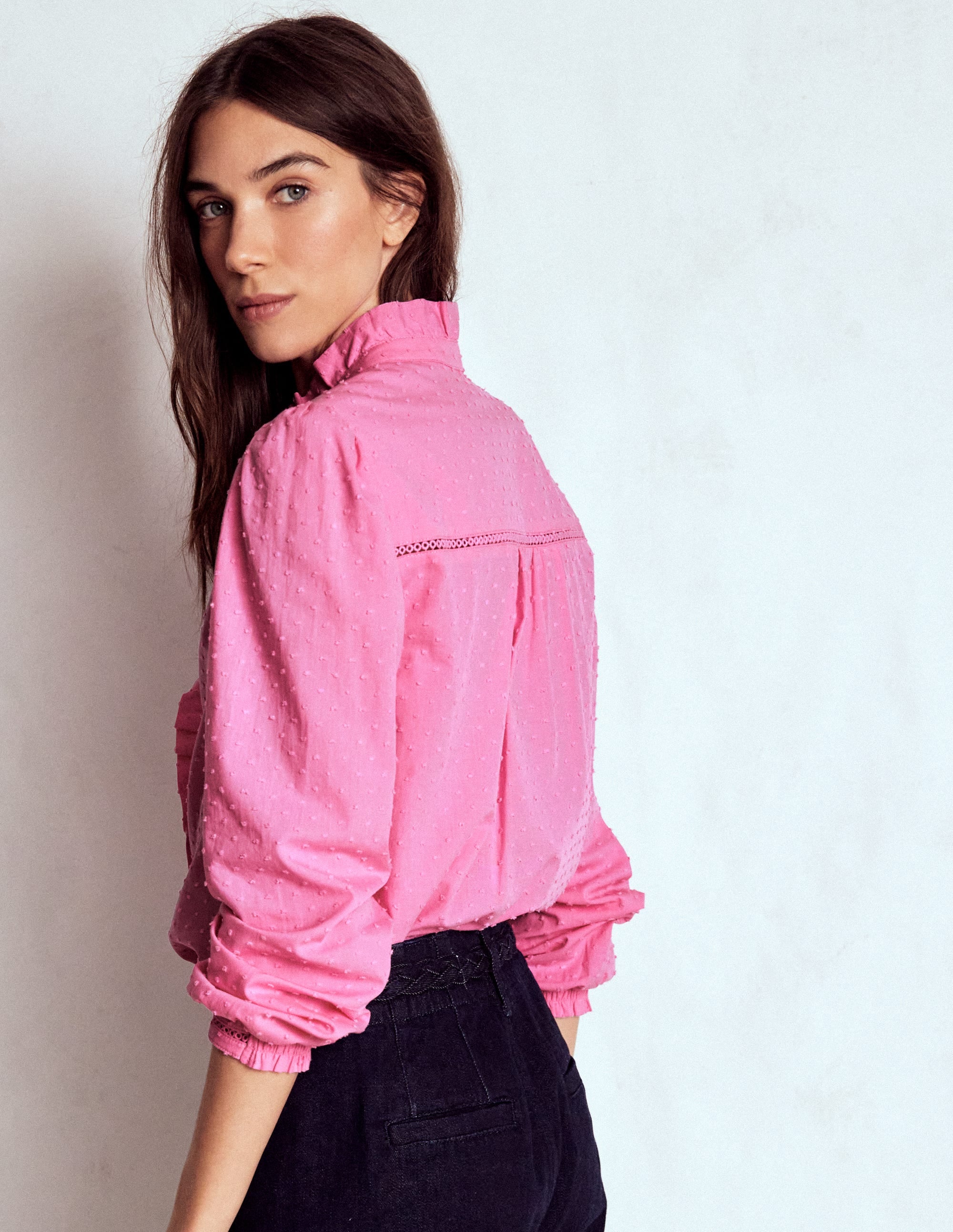 Helena Cotton Dobby Top-Rose Bloom - Image 3