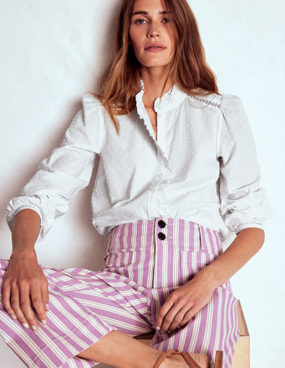 Helena Cotton Dobby Top-White-4