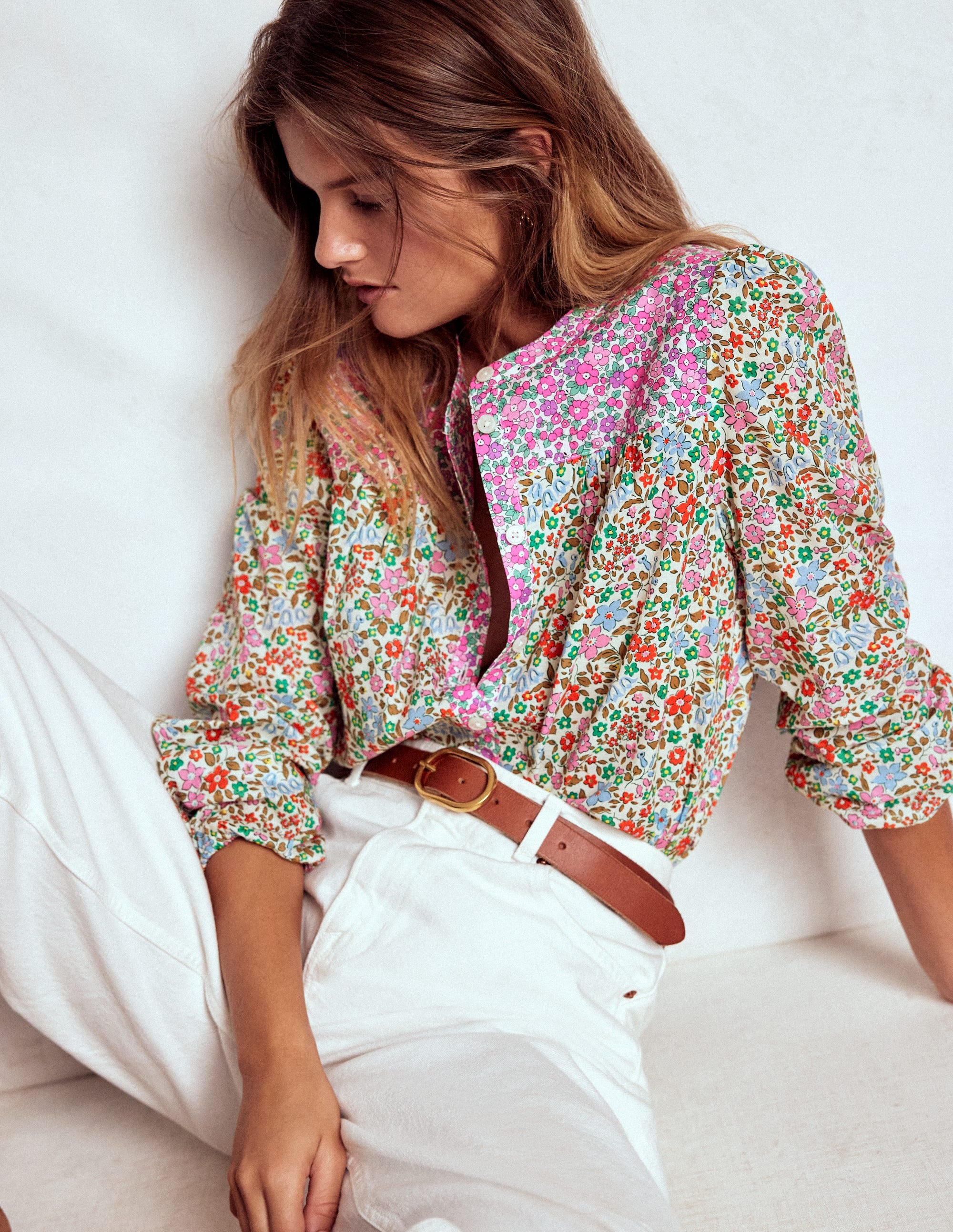 Corrine Cotton Top-Flowerbed - Image 1
