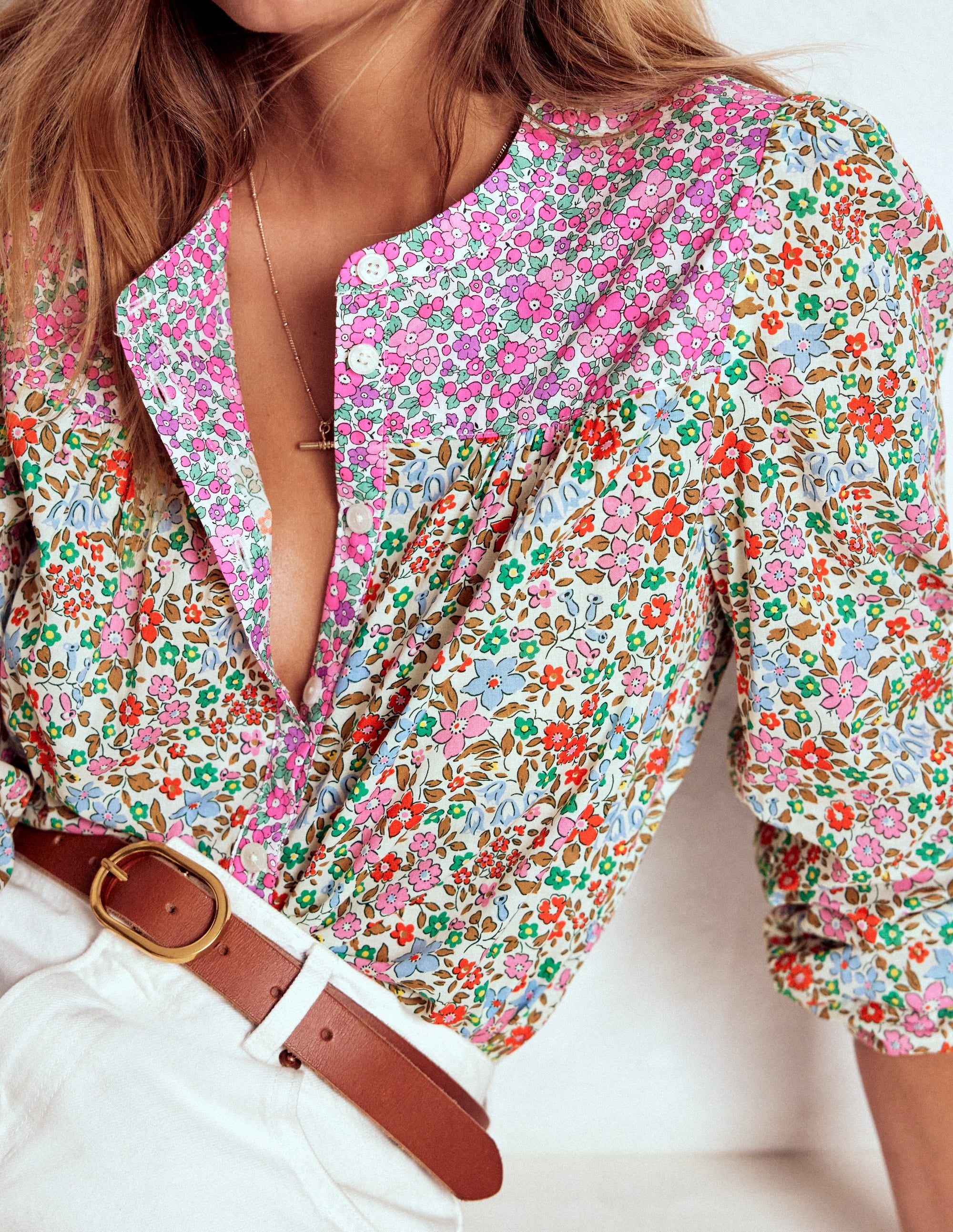 Corrine Cotton Top-Flowerbed - Image 2