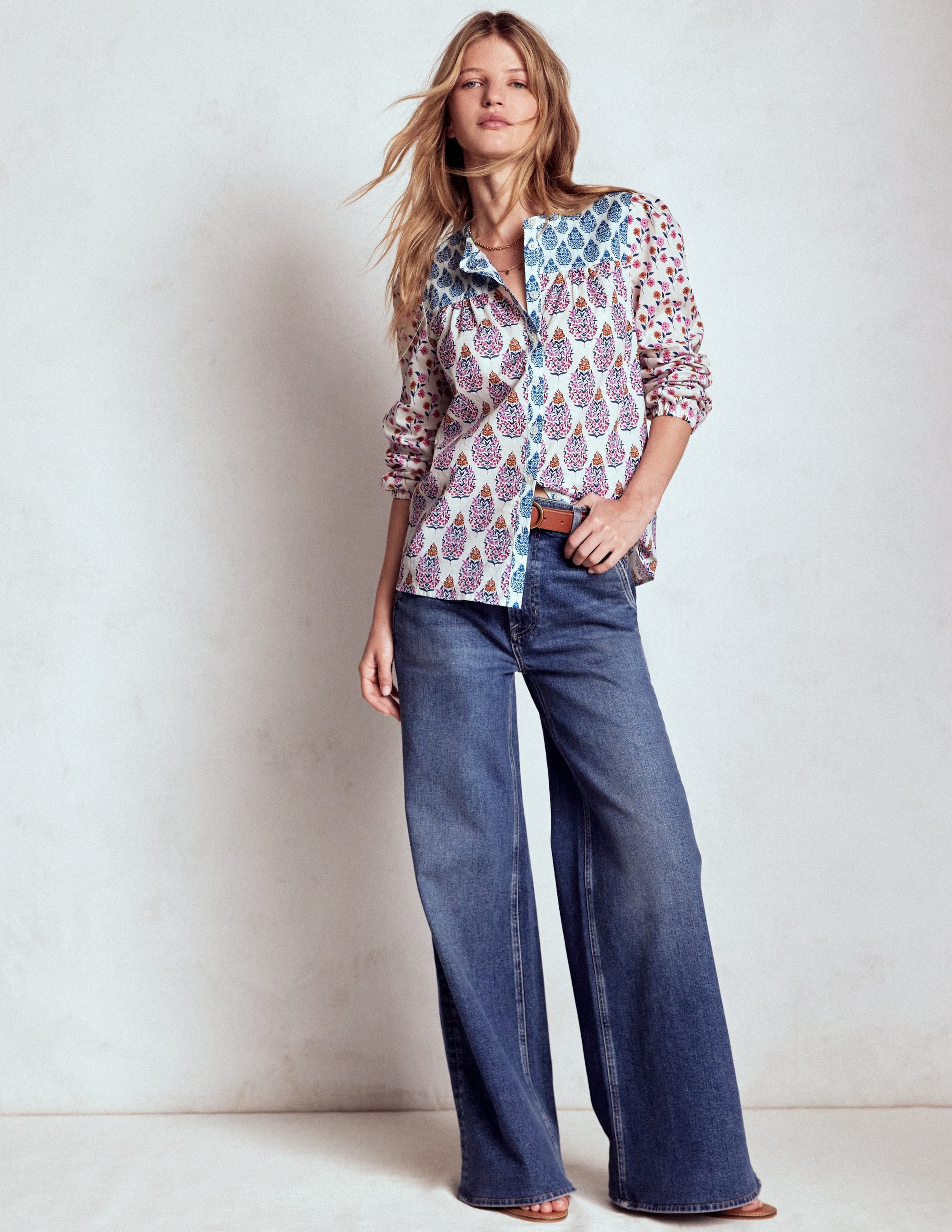 Corrine Cotton Top-Multi, Wildflower Bouquet - Image 4