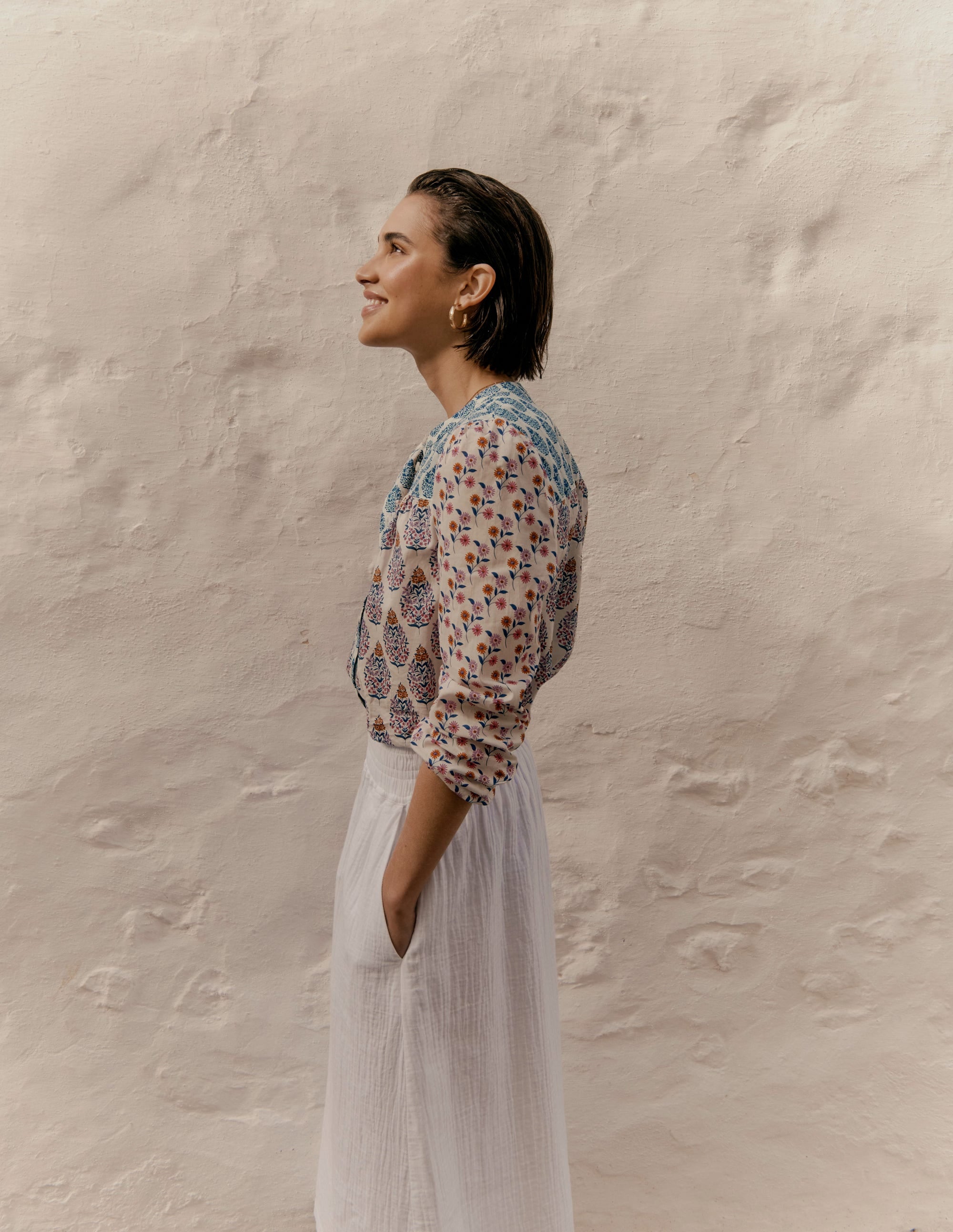 Corrine Cotton Top-Multi, Wildflower Bouquet - Image 5