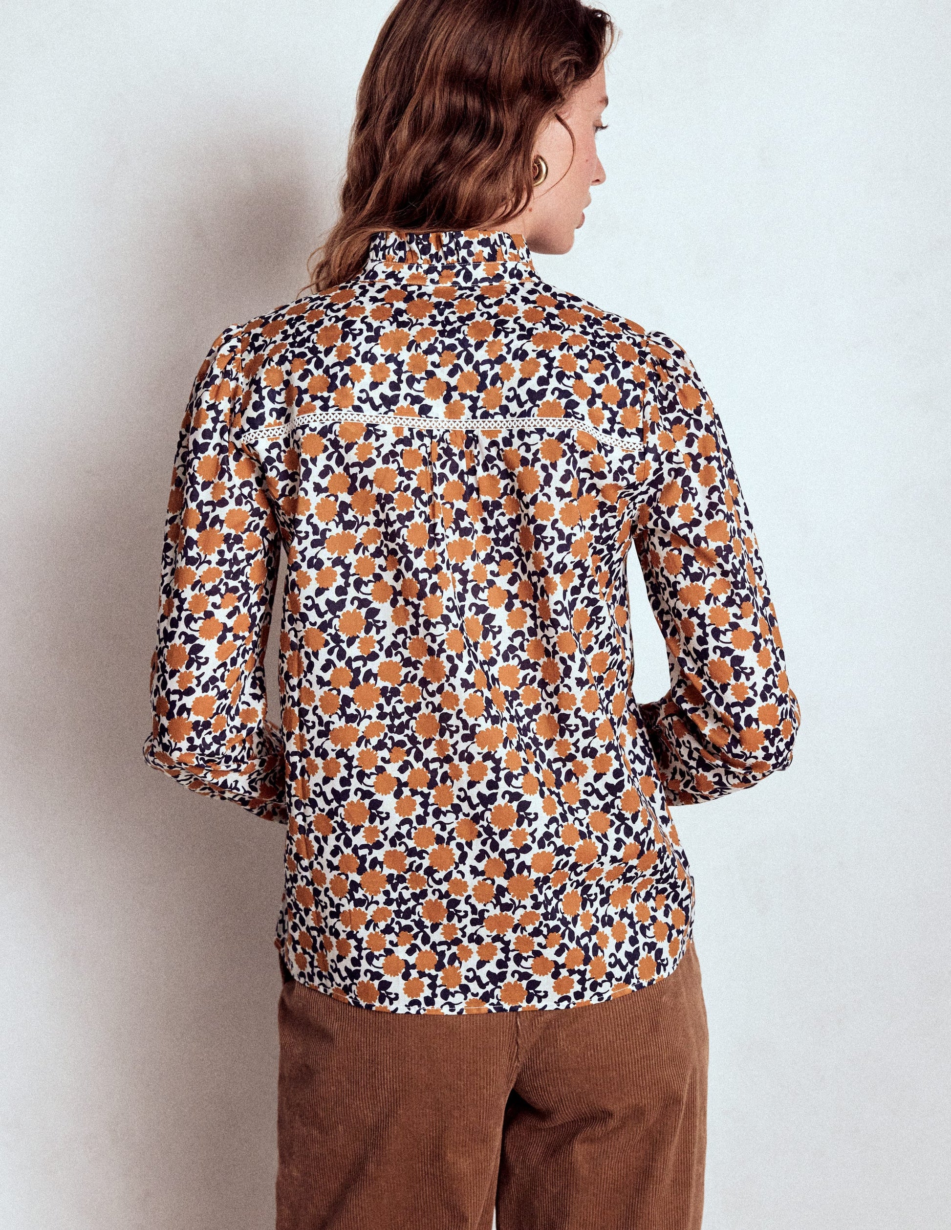 Helena Cotton Top-Cognac, Floweret Vine-3