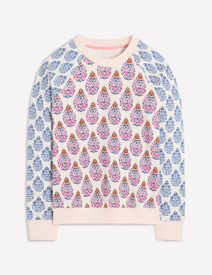 Rosa Printed Sweatshirt-Multi, Wildflower Bouquet-4