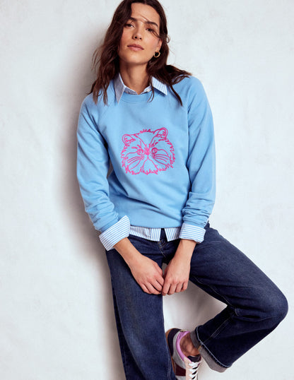Rosa Embroidered Sweatshirt-Grumpy Cat-1