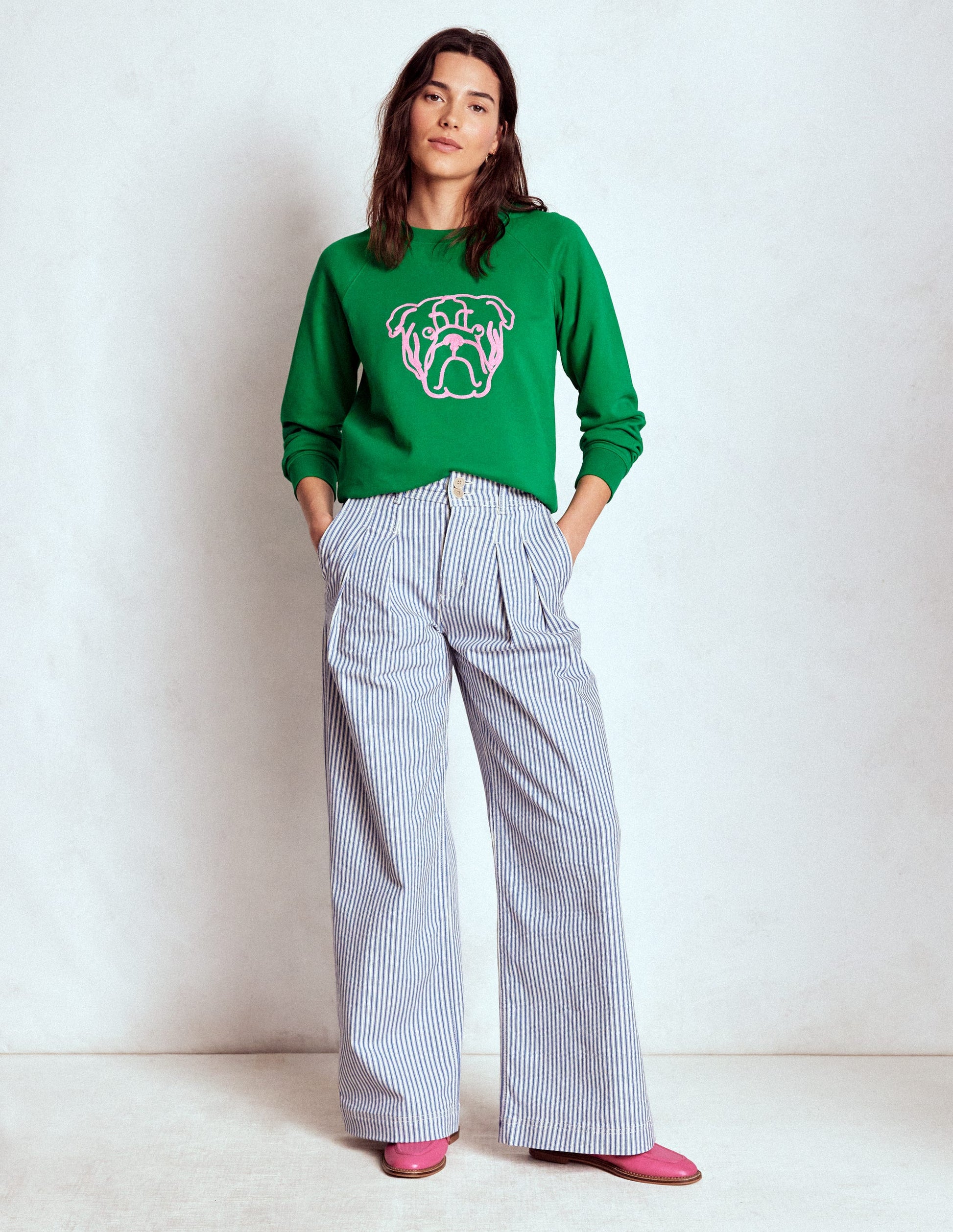 Rosa Embroidered Sweatshirt-Grumpy Dog-4