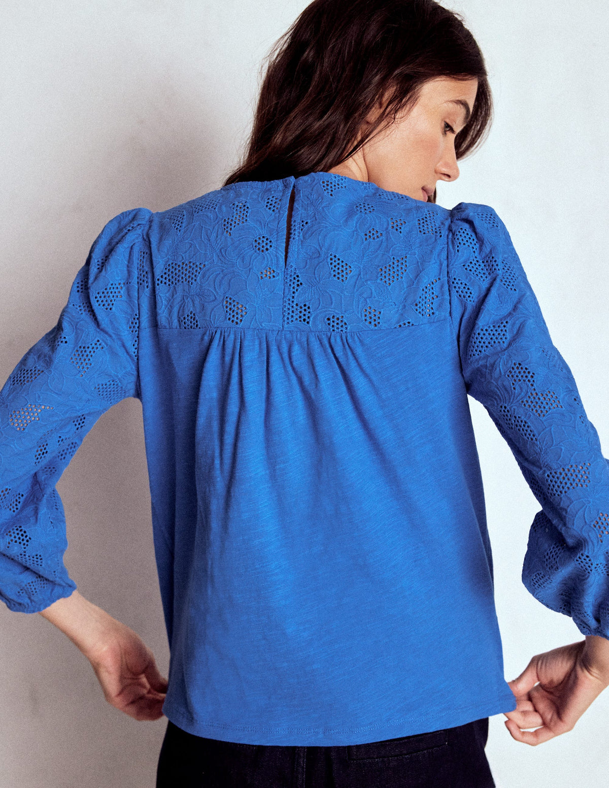 May Broderie Top-Cabana Blue - Image 3