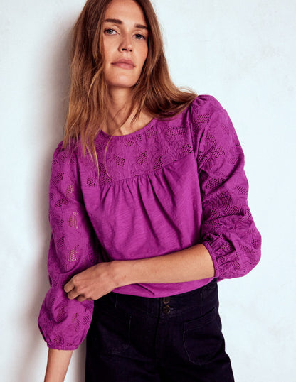 May Broderie Top-Regal Purple-4