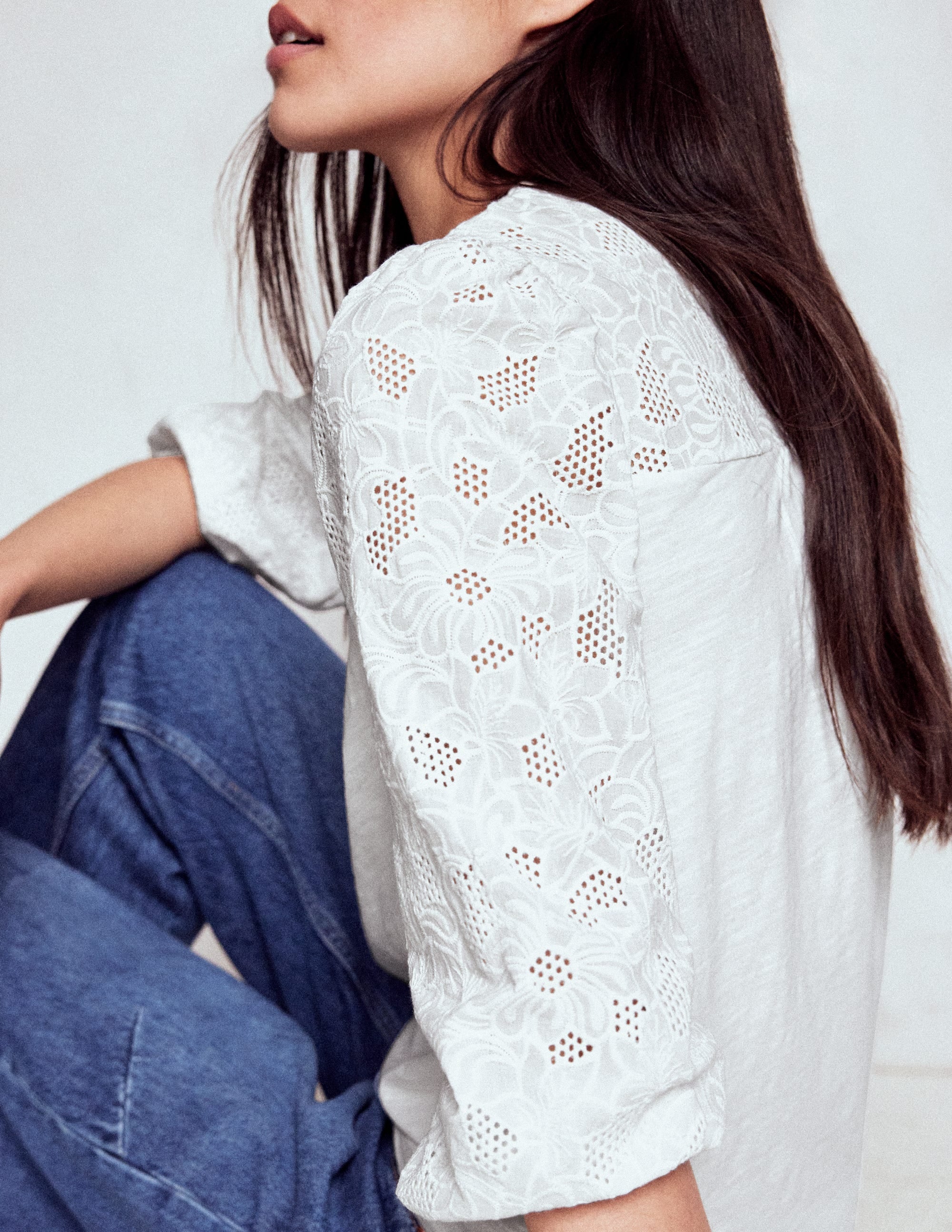 May Broderie Top-White - Image 2
