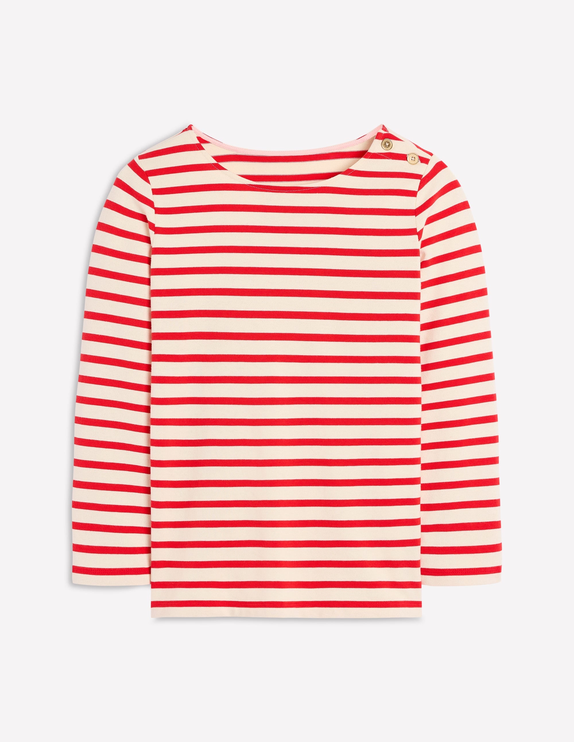 Button Mariner Breton-Ivory and Brilliant Red - Image 5