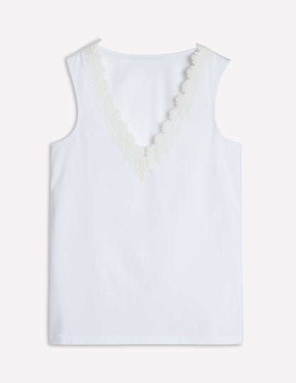 Flora Lace Trim Vest-White-5