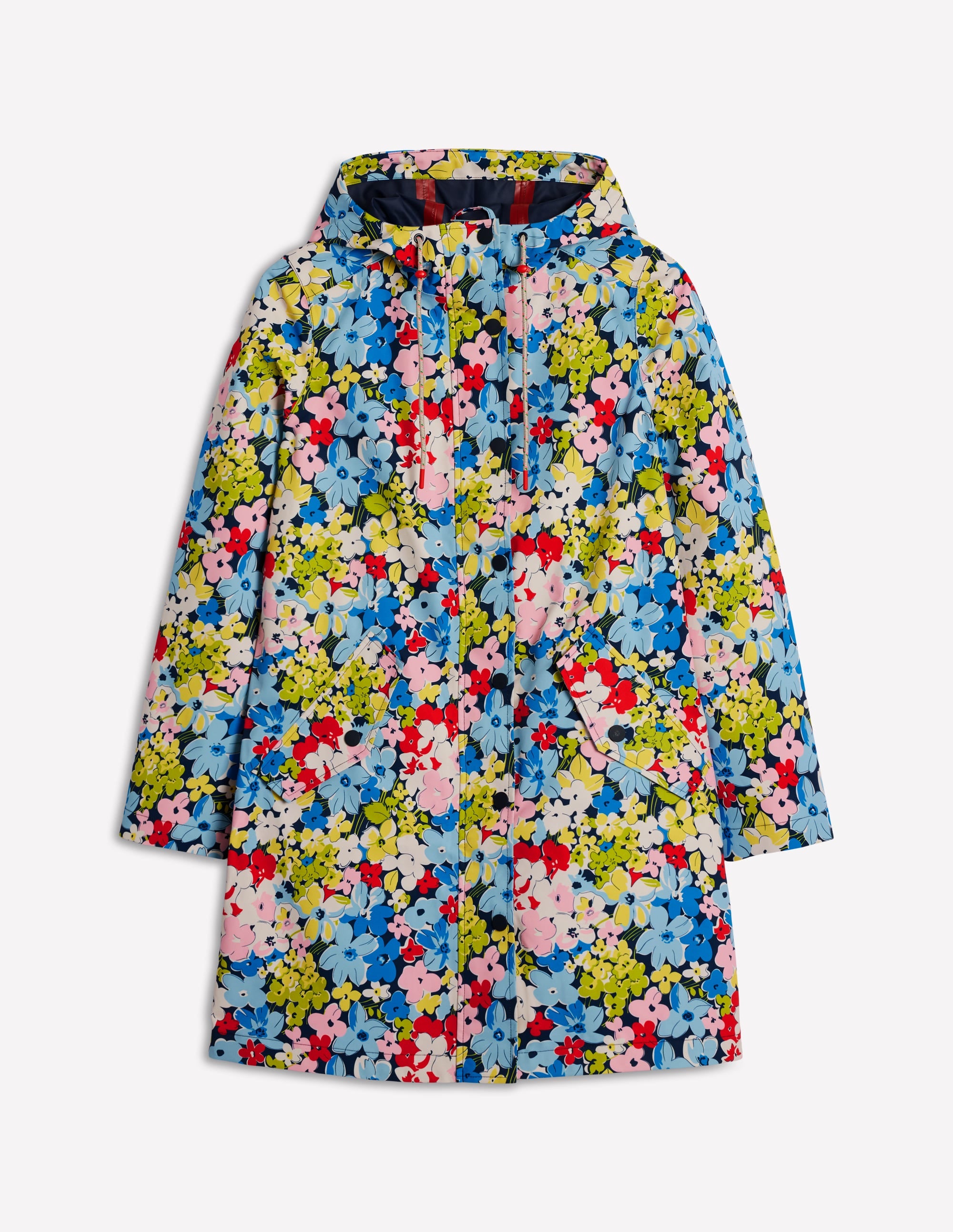 Wells Waterproof Hooded Coat-Multi, Flowerbed Cluster - Image 5