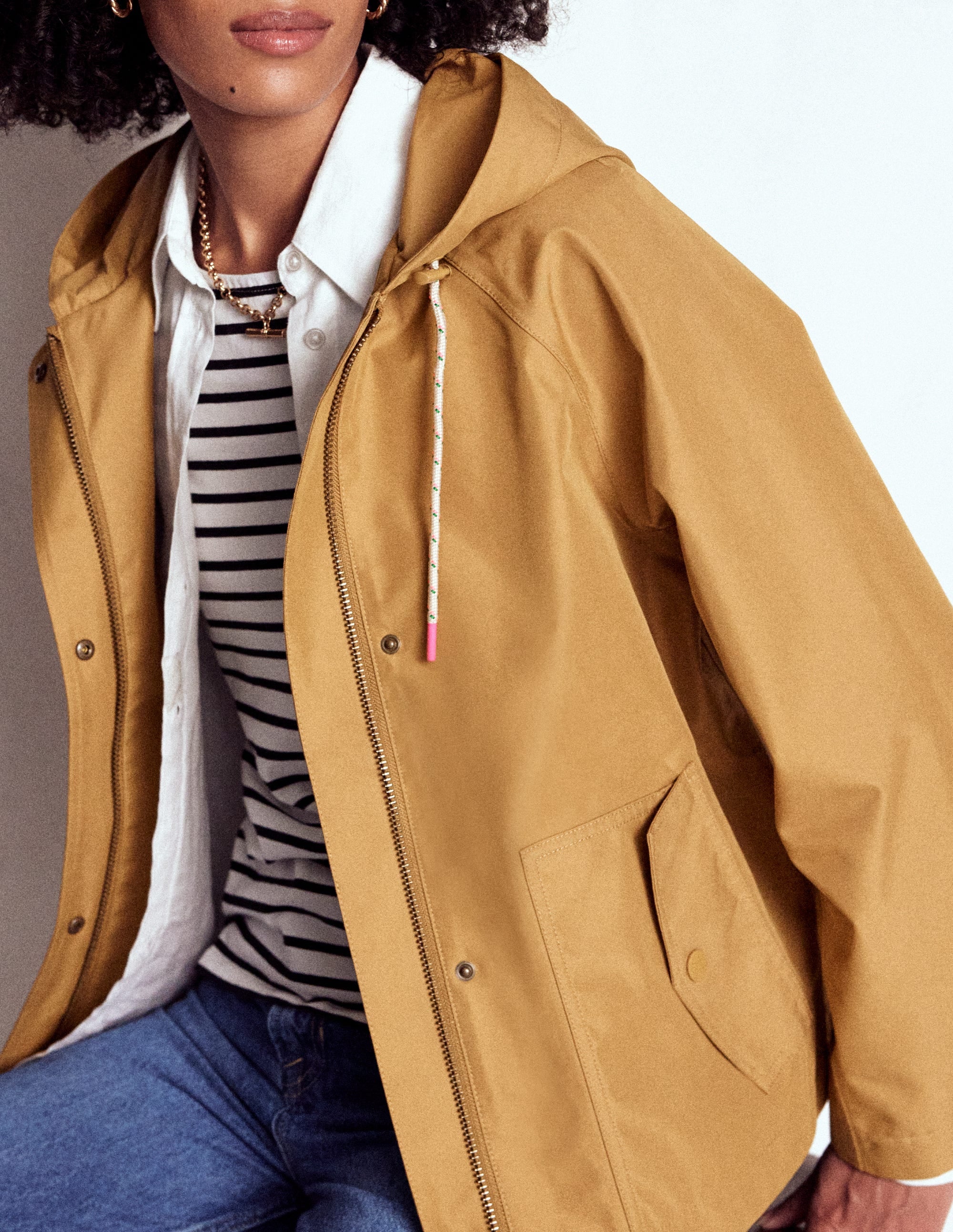 Lightweight Rain Mac-Hazelnut Brown - Image 2