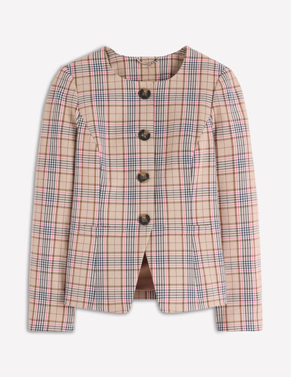 Hampstead Blazer-Brown, Pink & Navy  Check-7