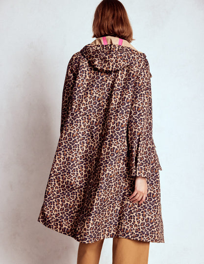 Longline Rain Mac-Multi, Cheetah Pop-3