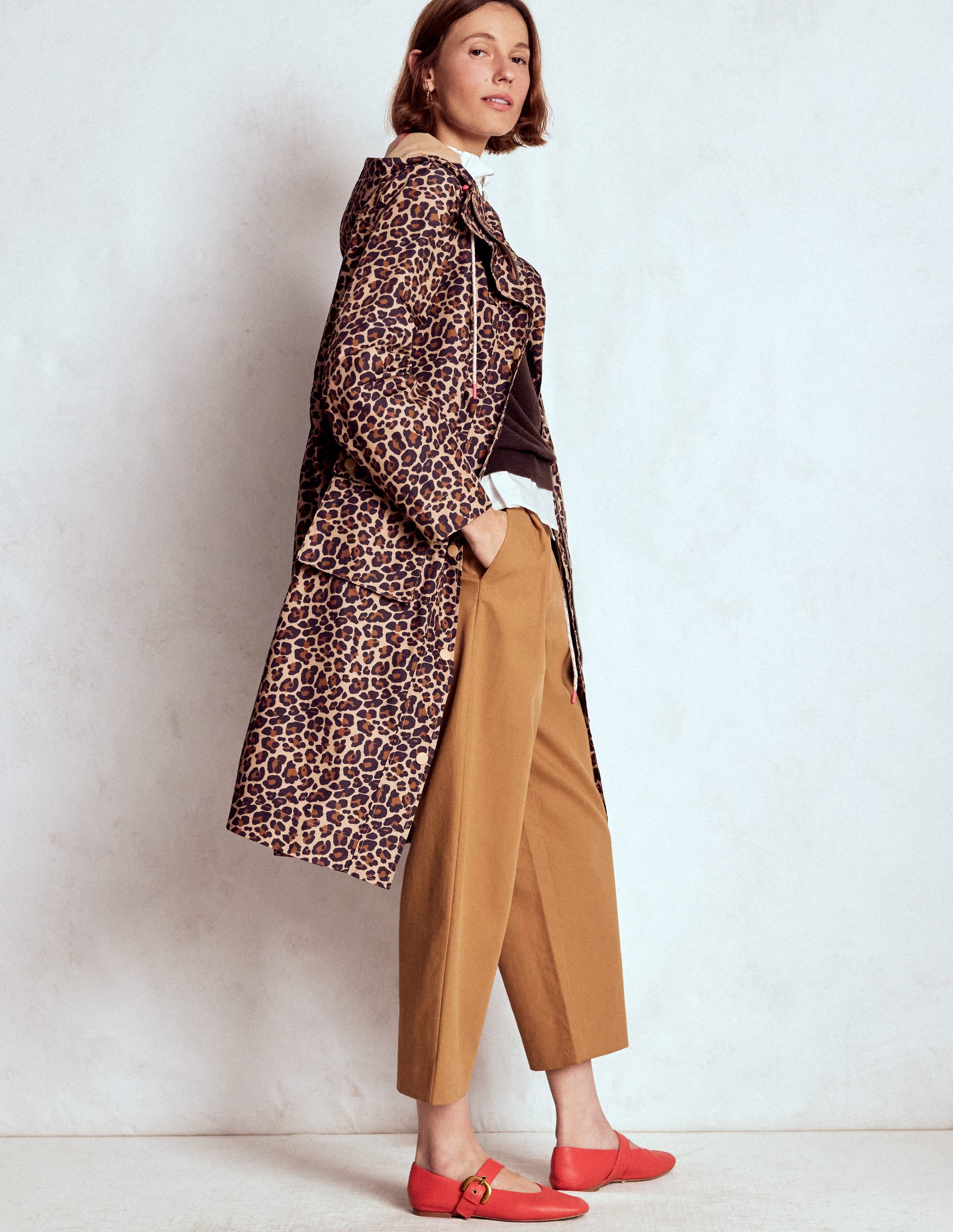 Longline Rain Mac-Multi, Cheetah Spot - Image 4
